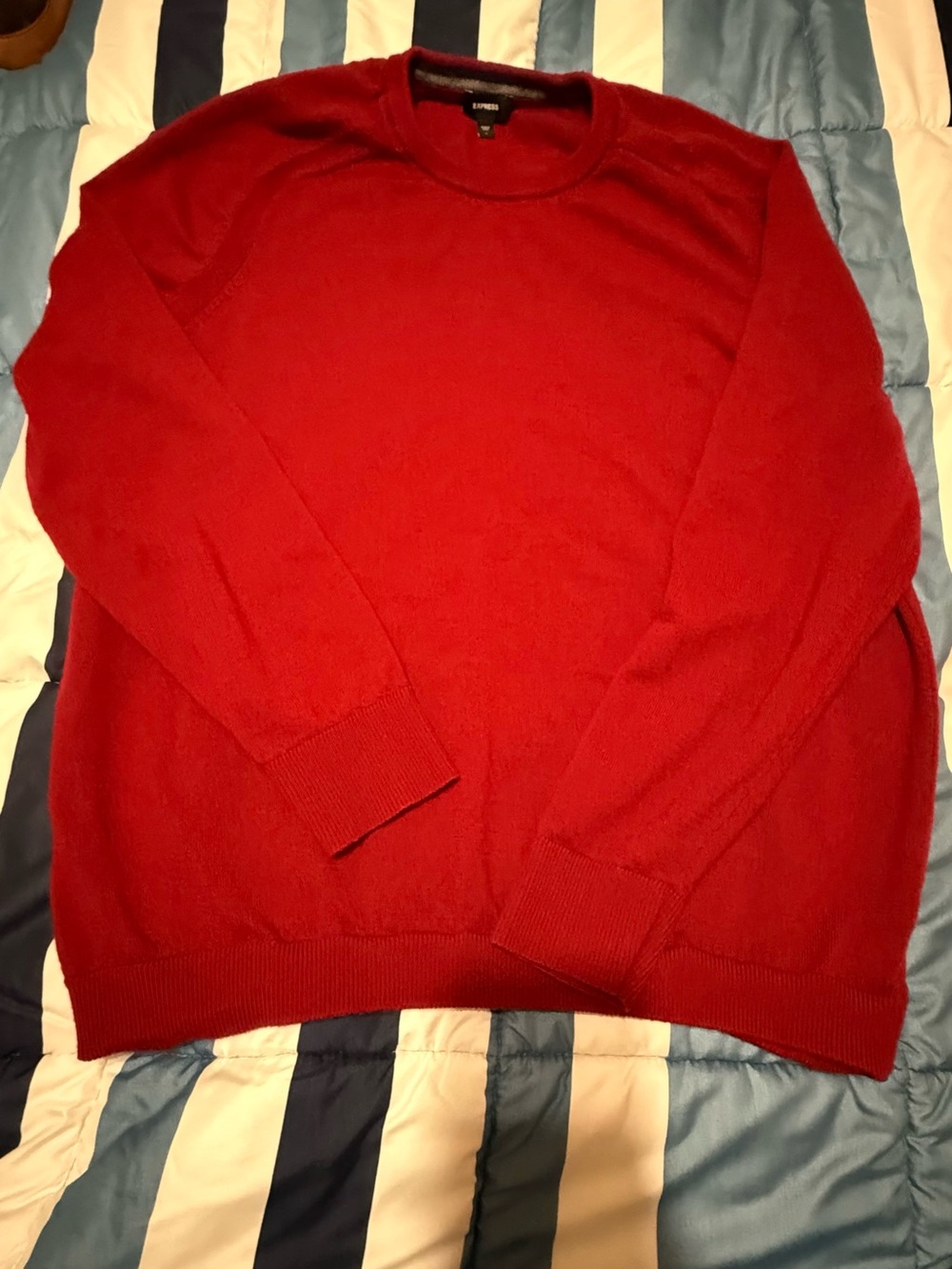 Express Men’s Crewneck Sweater - Bright Red